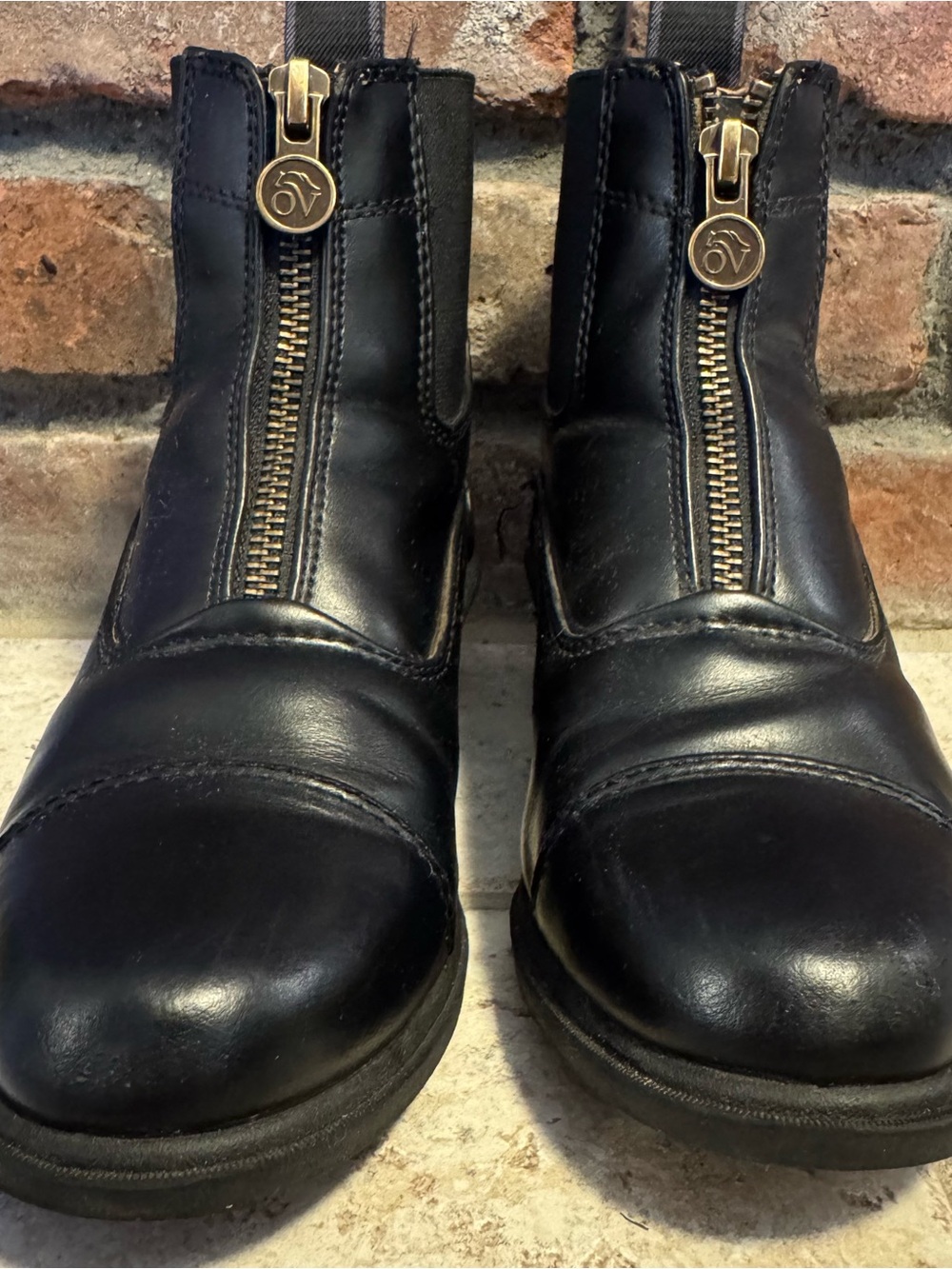 Ovation Kids Black Paddock Boots Size 13